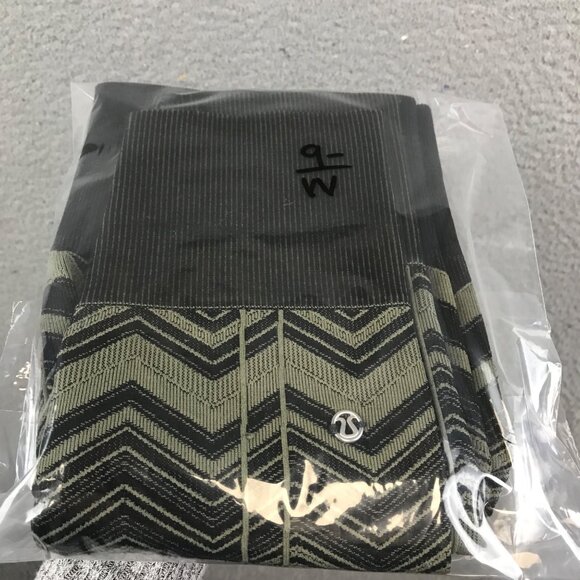 Lululemon Ebb To Street Pant Heathered Fatigue Green Chevron Legging Size waist - Picture 8 of 8